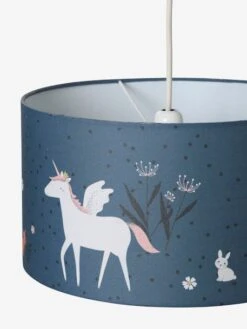 Abat-jour Pour Suspension FORÊT ENCHANTEE Bleu - Vertbaudet -Meubles pour enfants Boutique abat jour pour suspension foret enchantee 2
