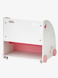 Bibliothèque à Roulettes ENVOLEE Blanc - Vertbaudet -Meubles pour enfants Boutique bibliotheque a roulettes envolee 2