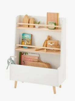 Bibliothèque Avec Fond Réversible Hanoï Blanc - Vertbaudet -Meubles pour enfants Boutique bibliotheque avec fond reversible hanoi 2