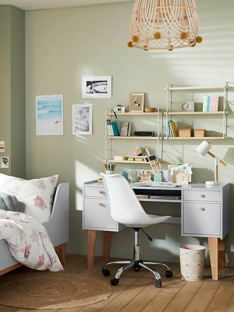 Bureau Enfant LIGNE FJORD Gris/bois - Vertbaudet 6 Bureau Enfant LIGNE FJORD Gris/bois - Vertbaudet – Image 4