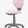 Chaise De Bureau Enfant à Roulettes Rose - Vertbaudet -Meubles pour enfants Boutique chaise de bureau enfant a roulettes