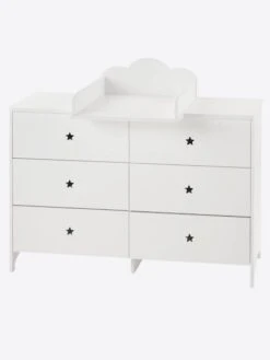 Commode 6 Tiroirs LIGNE SIRIUS Blanc Clair Uni - Vertbaudet 10 Commode 6 Tiroirs LIGNE SIRIUS Blanc Clair Uni - Vertbaudet -Meubles pour enfants Boutique commode 6 tiroirs ligne sirius 2