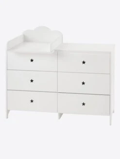 Commode 6 Tiroirs LIGNE SIRIUS Blanc Clair Uni - Vertbaudet 11 Commode 6 Tiroirs LIGNE SIRIUS Blanc Clair Uni - Vertbaudet -Meubles pour enfants Boutique commode 6 tiroirs ligne sirius 3