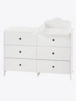 Commode 6 Tiroirs LIGNE SIRIUS Blanc Clair Uni - Vertbaudet 12 Commode 6 Tiroirs LIGNE SIRIUS Blanc Clair Uni - Vertbaudet -Meubles pour enfants Boutique commode 6 tiroirs ligne sirius 4