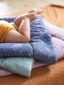 Couverture Bébé En Gaze De Coton Bio* COMÈTES Parme - Vertbaudet -Meubles pour enfants Boutique couverture bebe en gaze de coton bio cometes 2