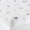 Drap Housse Bébé FORET MAGIQUE Blanc / Noir - Vertbaudet -Meubles pour enfants Boutique drap housse bebe foret magique