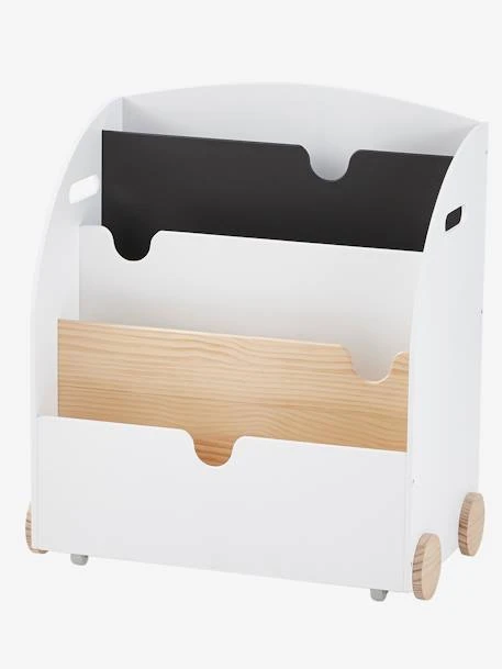 Etagère Pour Livres à Roulettes LIGNE SCHOOL Rose - Vertbaudet 3 Etagère Pour Livres à Roulettes LIGNE SCHOOL Rose - Vertbaudet – Image 2