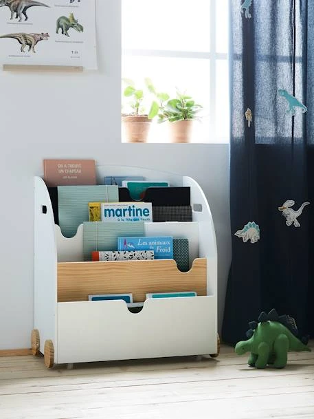 Etagère Pour Livres à Roulettes LIGNE SCHOOL Rose - Vertbaudet 5 Etagère Pour Livres à Roulettes LIGNE SCHOOL Rose - Vertbaudet – Image 4