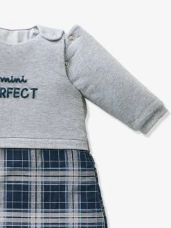 Gigoteuse Manches Amovibles MINI PERFECT Gris Chiné / Bleu - Vertbaudet -Meubles pour enfants Boutique gigoteuse manches amovibles mini perfect 2