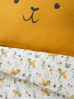 Housse De Couette Bébé En Gaze De Coton HANOÏ Ivoire Imprimé - Vertbaudet -Meubles pour enfants Boutique housse de couette bebe en gaze de coton hanoi 3