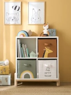 Les 3 Bacs De Rangement Tanzanie Tilleul Foncé Imprimé - Vertbaudet -Meubles pour enfants Boutique les 3 bacs de rangement tanzanie 4