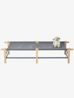 Lit De Camp Enfant Baroudeur Gris - Vertbaudet -Meubles pour enfants Boutique lit de camp enfant baroudeur 3