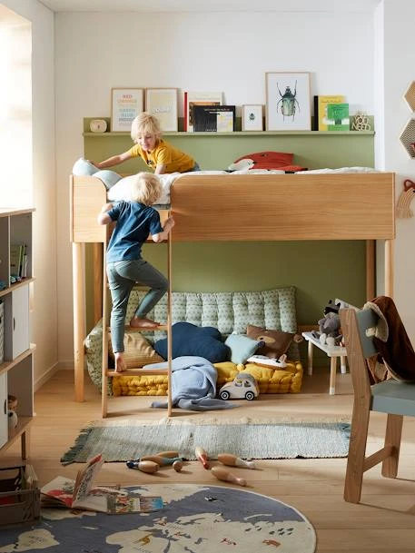 Lit Mi-hauteur LIGNE CONFETTI NATURE Marron - Vertbaudet 6 Lit Mi-hauteur LIGNE CONFETTI NATURE Marron - Vertbaudet – Image 4