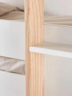 Lits Superposés 3 Niveaux LIGNE EVEREST Blanc/bois - Vertbaudet -Meubles pour enfants Boutique lits superposes 3 niveaux ligne everest 3