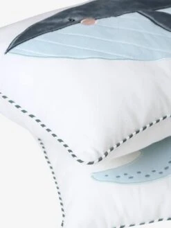 Lot De 2 Coussins SOUS L'OCÉAN Bleu - Vertbaudet -Meubles pour enfants Boutique lot de 2 coussins sous locean 1