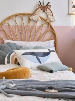 Lot De 2 Coussins SOUS L'OCÉAN Bleu - Vertbaudet -Meubles pour enfants Boutique lot de 2 coussins sous locean 2