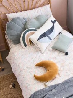 Lot De 2 Coussins SOUS L'OCÉAN Bleu - Vertbaudet -Meubles pour enfants Boutique lot de 2 coussins sous locean 4