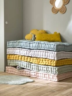 Matelas De Sol Style Futon Ocre - Vertbaudet -Meubles pour enfants Boutique matelas de sol style futon 3