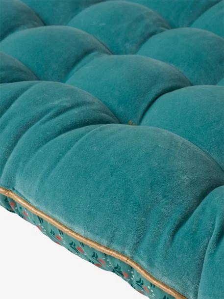 Matelas De Sol Velours Eden India Vert / Rose - Vertbaudet 7 Matelas De Sol Velours Eden India Vert / Rose - Vertbaudet – Image 5