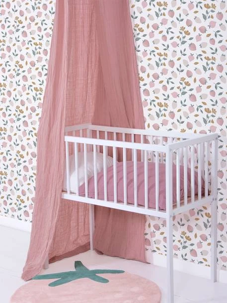 Papier Peint Fraises Louise LILIPINSO Rose Pâle - Lilipinso 4 Papier Peint Fraises Louise LILIPINSO Rose Pâle - Lilipinso – Image 2