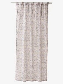 Rideau Voilage PLACE DU LILAS écru / Multicolore - Vertbaudet -Meubles pour enfants Boutique rideau voilage place du lilas 2