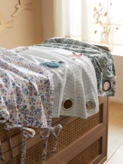 Rideau Voilage PLACE DU LILAS écru / Multicolore - Vertbaudet -Meubles pour enfants Boutique rideau voilage place du lilas 3