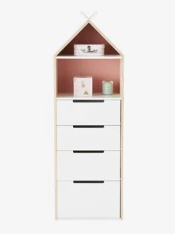 Semainier Fond Réversible Bleu Ou Rose LIGNE TIPILI Bleu Clair - Vertbaudet -Meubles pour enfants Boutique semainier fond reversible bleu ou rose ligne tipili 3