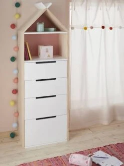 Semainier Fond Réversible Bleu Ou Rose LIGNE TIPILI Bleu Clair - Vertbaudet -Meubles pour enfants Boutique semainier fond reversible bleu ou rose ligne tipili 4