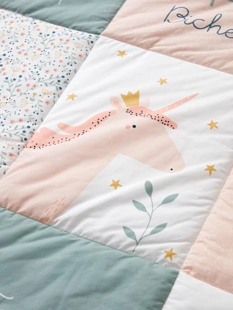 Tapis De Sol Patchwork FORET ENCHANTEE Rose / Multicolore - Vertbaudet 7 Tapis De Sol Patchwork FORET ENCHANTEE Rose / Multicolore - Vertbaudet – Image 5