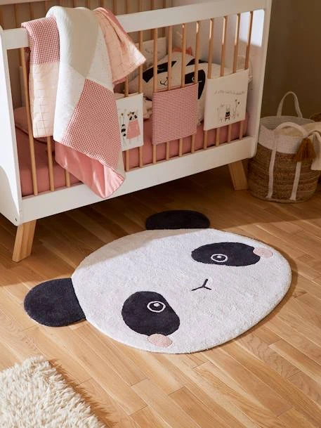 Tapis Panda HANOÏ écru / Noir - Vertbaudet 4 Tapis Panda HANOÏ écru / Noir - Vertbaudet – Image 2